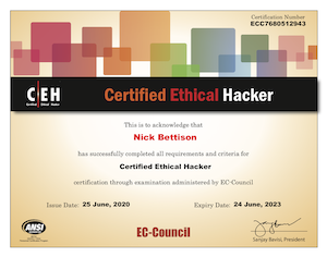 CEH: Certified Ethical Hacker