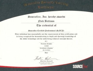  SFCP Certificate