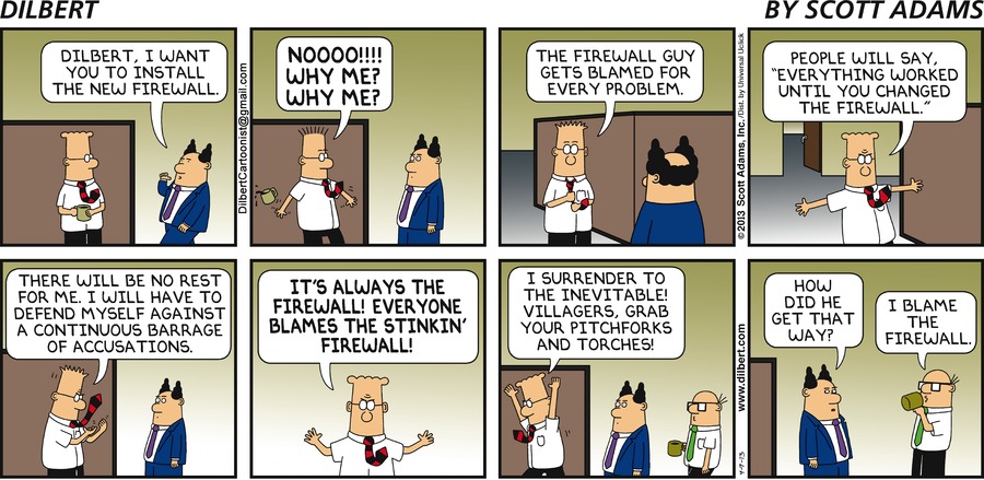 Blame the Firewall